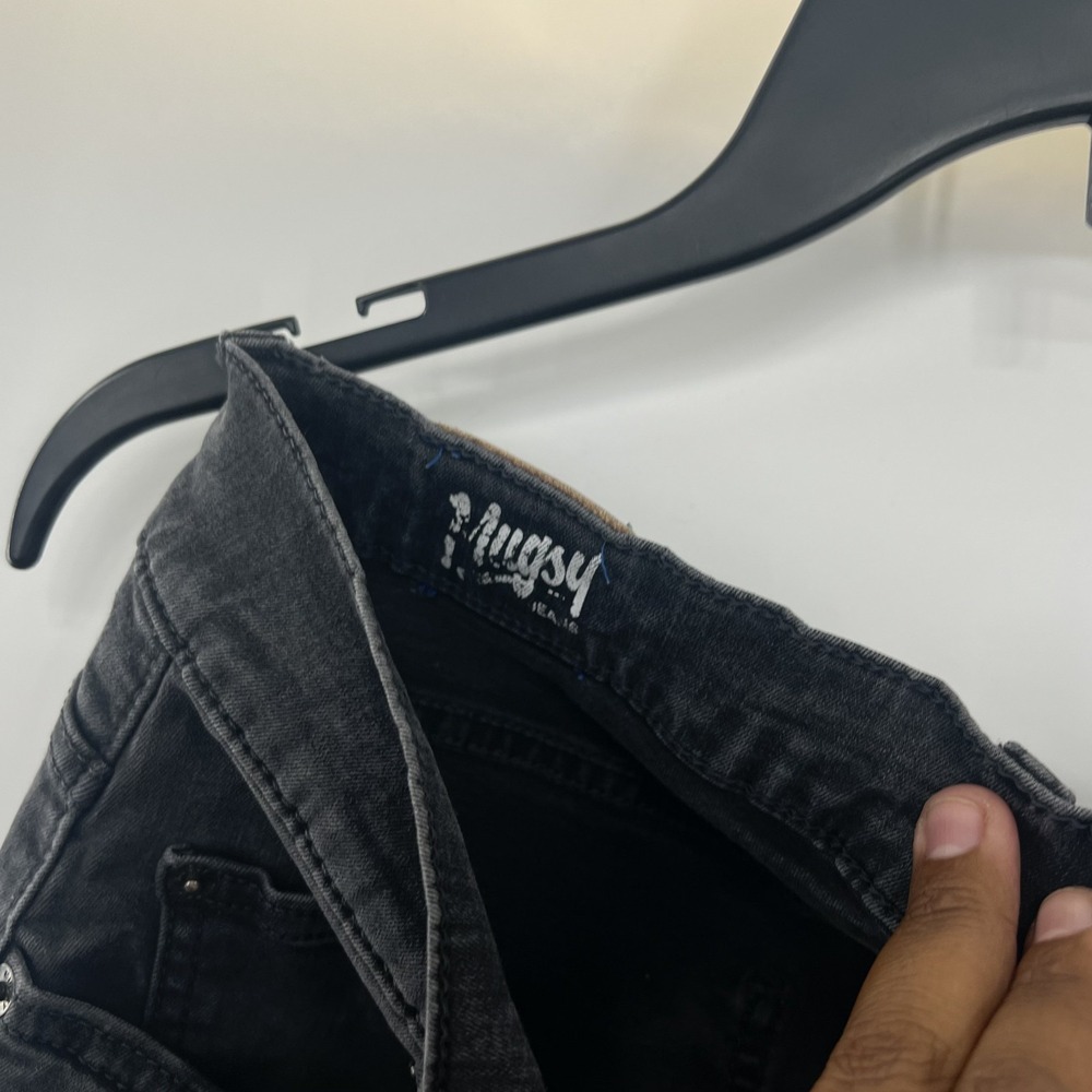 Mugsy Jeans Mens 38x33 Black Gray Willys FLX3NDG Stretch Flex Denim Pants - Picture 4 of 13
